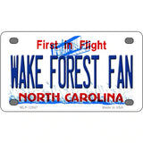 Wake Forest Fan Novelty Metal License Plate 4" x 2.2" (MLP)