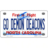 Go Demon Deacons Novelty Metal License Plate 4" x 2.2" (MLP)