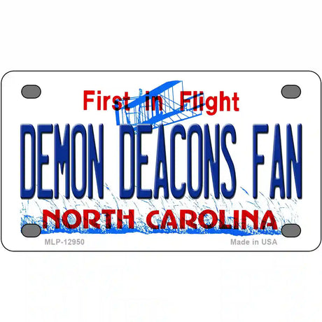 Demon Deacons Fan Novelty Metal License Plate 4" x 2.2" (MLP)