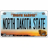 North Dakota State Novelty Metal License Plate 4" x 2.2" (MLP)