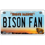 Bison Fan Novelty Metal License Plate 4" x 2.2" (MLP)