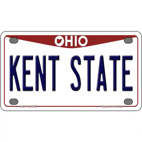 Kent State Novelty Metal License Plate 4" x 2.2" (MLP)