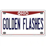 Golden Flashes Novelty Metal License Plate 4" x 2.2" (MLP)