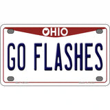 Go Flashes Novelty Metal License Plate 4" x 2.2" (MLP)