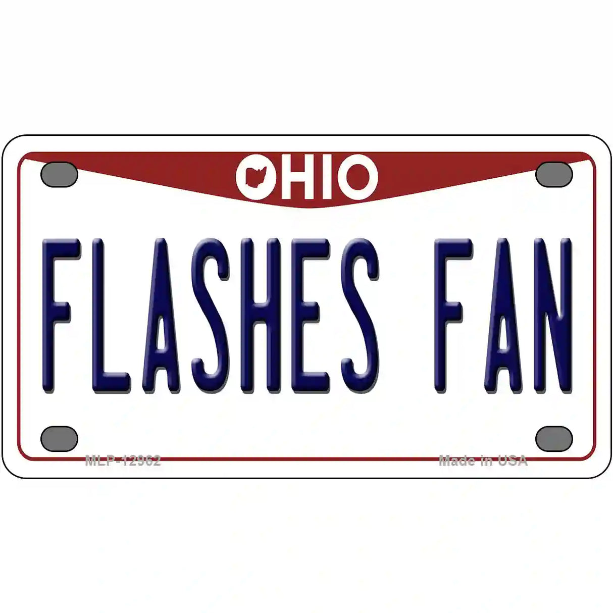 Flashes Fan Novelty Metal License Plate 4" x 2.2" (MLP)