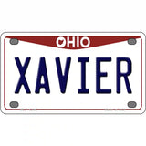 Xavier Novelty Metal License Plate 4" x 2.2" (MLP)