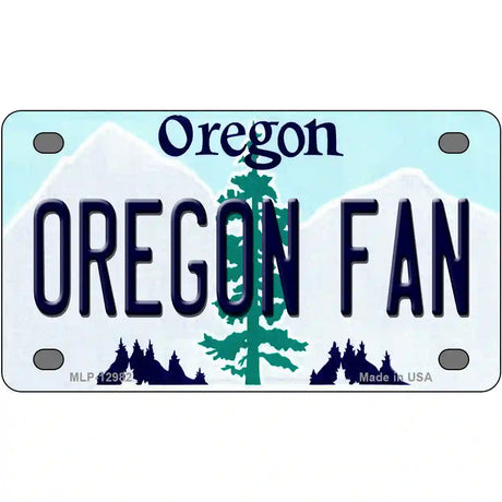 Oregon Fan Novelty Metal License Plate 4" x 2.2" (MLP)