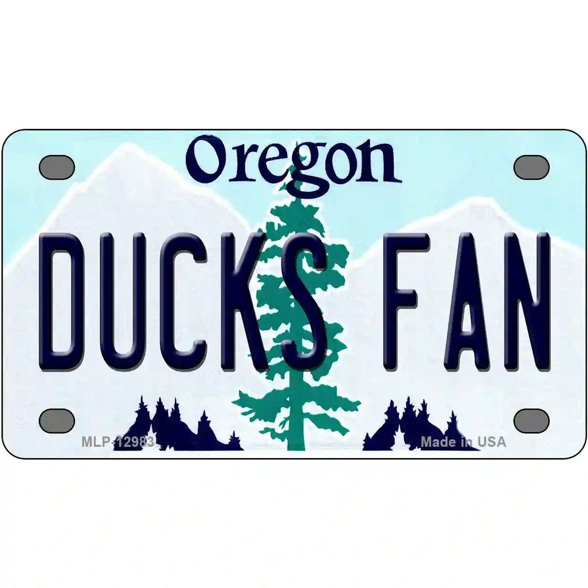 Ducks Fan Novelty Metal License Plate 4" x 2.2" (MLP)