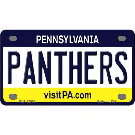 Panthers Novelty Metal License Plate 4" x 2.2" (MLP)