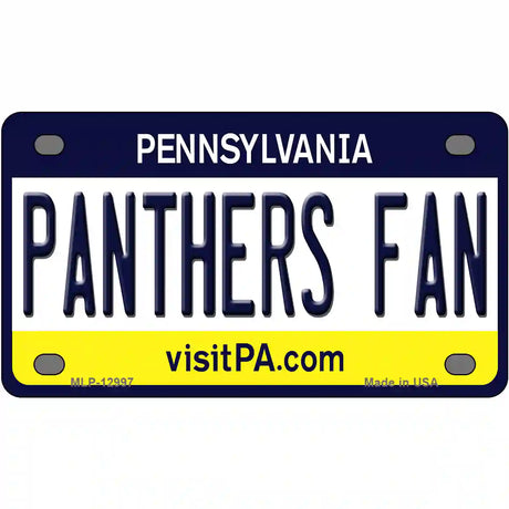 Panthers Fan Novelty Metal License Plate 4" x 2.2" (MLP)