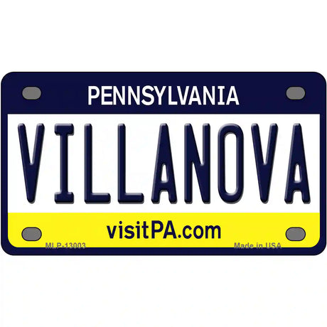 Villanova Novelty Metal License Plate 4" x 2.2" (MLP)