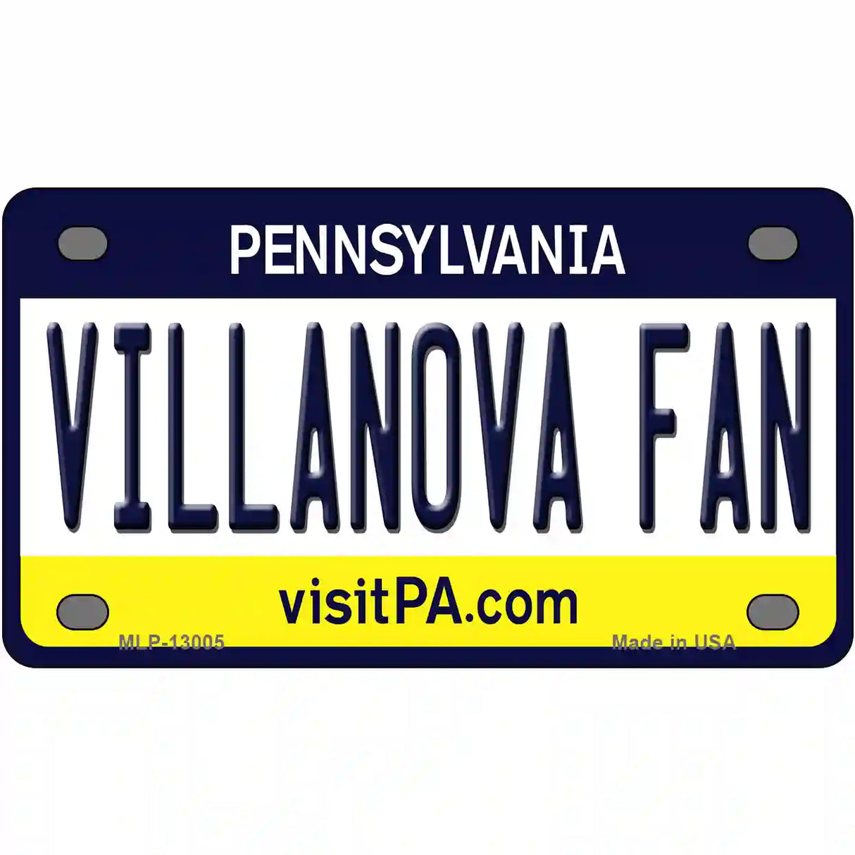 Villanova Fan Novelty Metal License Plate 4" x 2.2" (MLP)