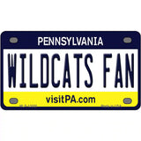 Wildcats Fan Pennsylvania Novelty Metal License Plate 4" x 2.2" (MLP)