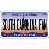 South Carolina Fan Novelty Metal License Plate 4" x 2.2" (MLP)