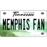 Memphis Fan Novelty Metal License Plate 4" x 2.2" (MLP)