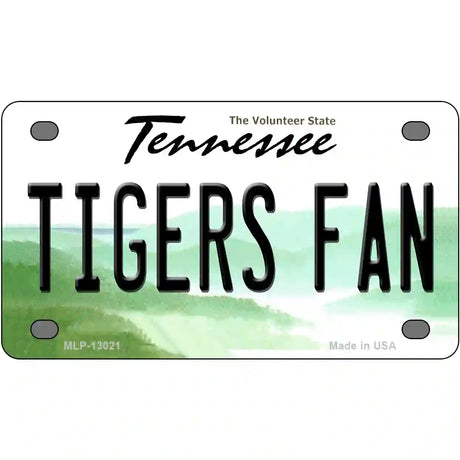 Tennessee Plate Tigers Fan Novelty Metal License Plate 4" x 2.2" (MLP)