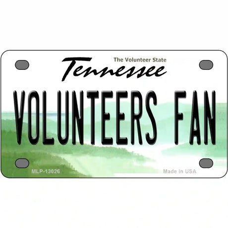 Volunteers Fan Novelty Metal License Plate 4" x 2.2" (MLP)