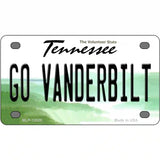 Go Vanderbilt Novelty Metal License Plate 4" x 2.2" (MLP)