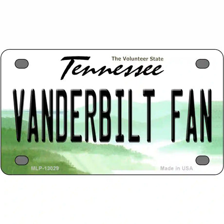 Vanderbilt Fan Novelty Metal License Plate 4" x 2.2" (MLP)