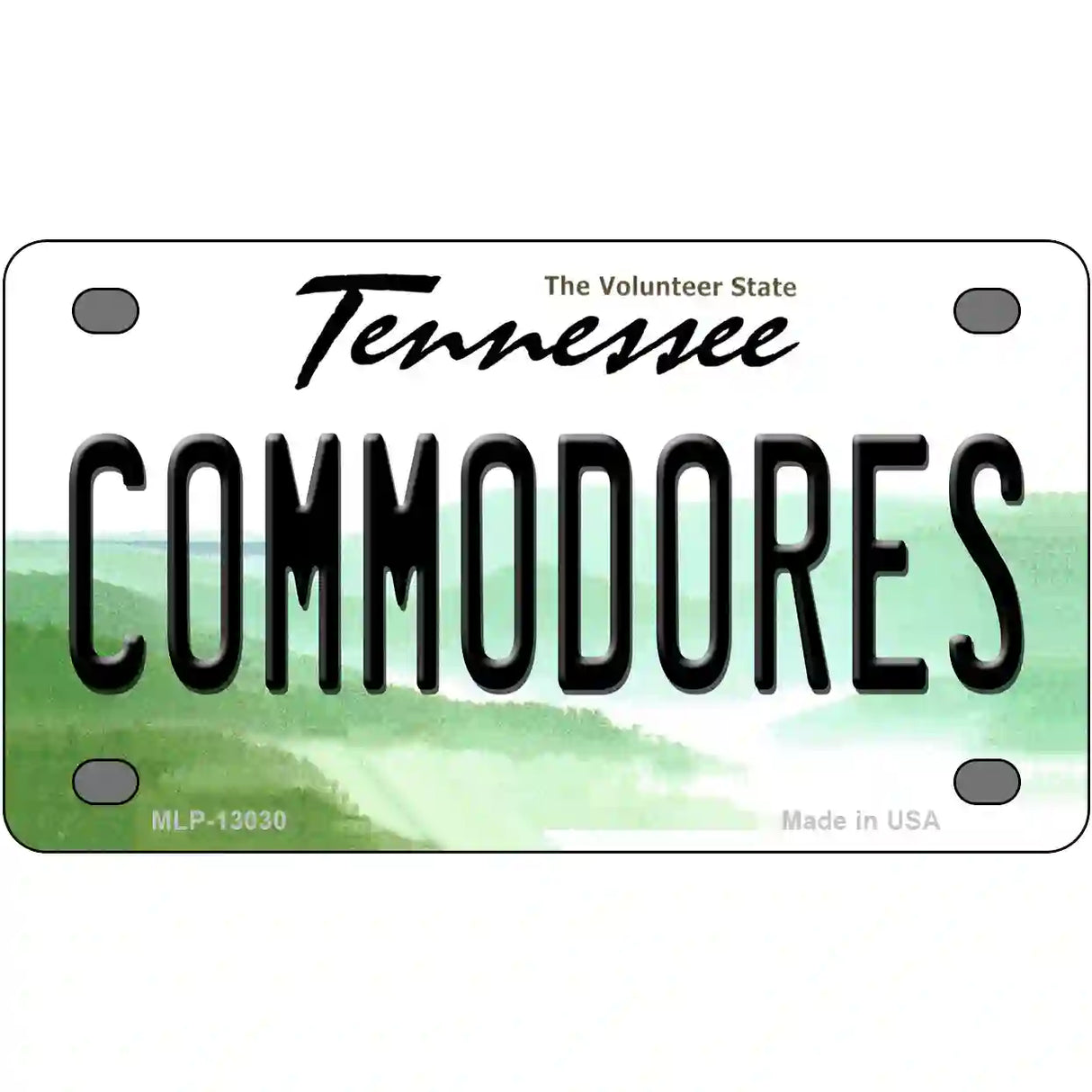 Commodores Novelty Metal License Plate 4" x 2.2" (MLP)