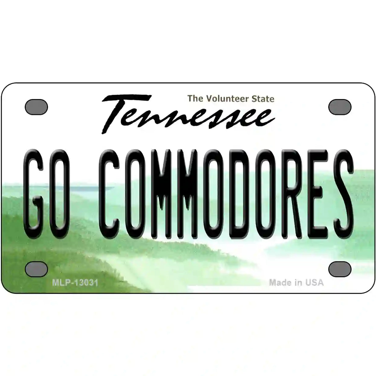 Go Commodores Novelty Metal License Plate 4" x 2.2" (MLP)