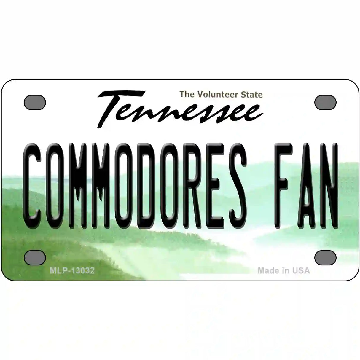 Commodores Fan Novelty Metal License Plate 4" x 2.2" (MLP)