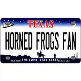 Horned Frogs Fan Novelty Metal License Plate 4" x 2.2" (MLP)