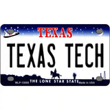 Texas Tech Novelty Metal License Plate 4" x 2.2" (MLP)