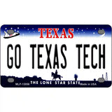 Go Texas Tech Novelty Metal License Plate 4" x 2.2" (MLP)