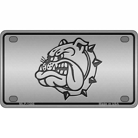 Bulldog Novelty Metal License Plate 4" x 2.2" (MLP)