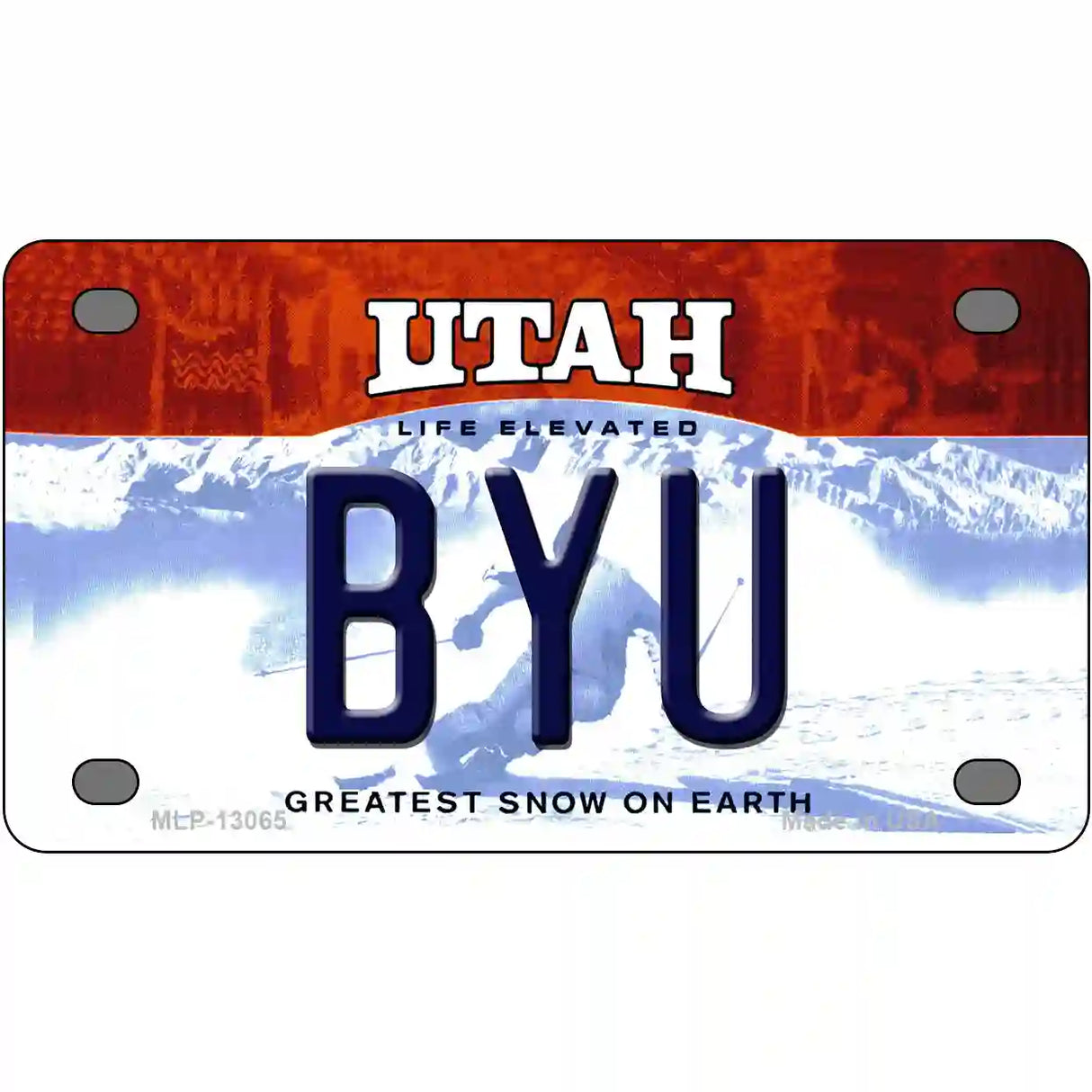 BYU Novelty Metal License Plate 4" x 2.2" (MLP)