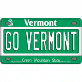 Go Vermont Novelty Metal License Plate 4" x 2.2" (MLP)