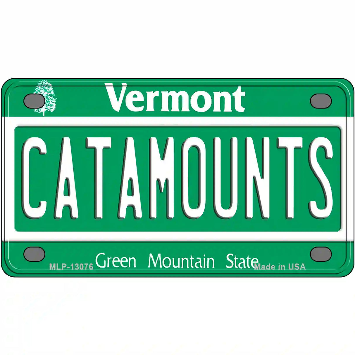 Catamounts Novelty Metal License Plate 4" x 2.2" (MLP)