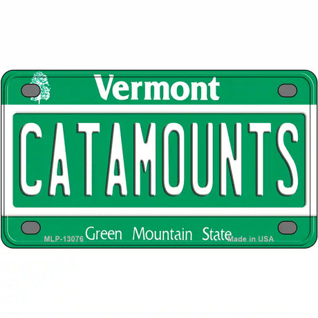 Catamounts Novelty Metal License Plate 4" x 2.2" (MLP)