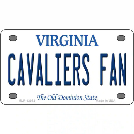 Cavaliers Fan Novelty Metal License Plate 4" x 2.2" (MLP)