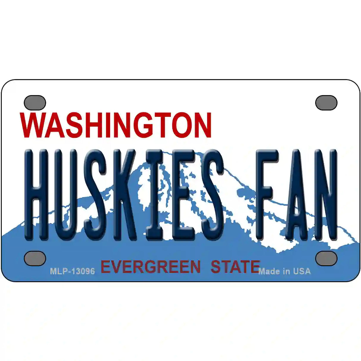 Huskies Fan Washington Novelty Metal License Plate 4" x 2.2" (MLP)