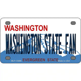 Washington State Fan Novelty Metal License Plate 4" x 2.2" (MLP)