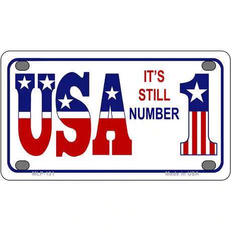 USA Still 1 Novelty Metal License Plate 4" x 2.2" (MLP)