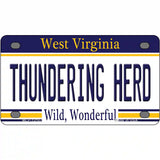 Thundering Herd Novelty Metal License Plate 4" x 2.2" (MLP)