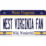 West Virginia Fan Novelty Metal License Plate 4" x 2.2" (MLP)