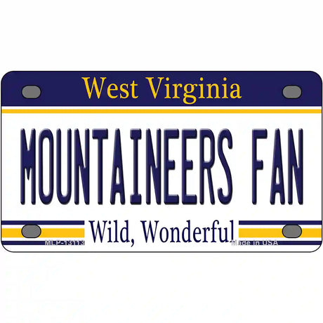 Mountaineers Fan Novelty Metal License Plate 4" x 2.2" (MLP)