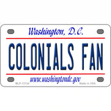 Colonials Fan Novelty Metal License Plate 4" x 2.2" (MLP)