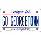 Go Georgetown Novelty Metal License Plate 4" x 2.2" (MLP)