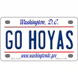 Go Hoyas Novelty Metal License Plate 4" x 2.2" (MLP)