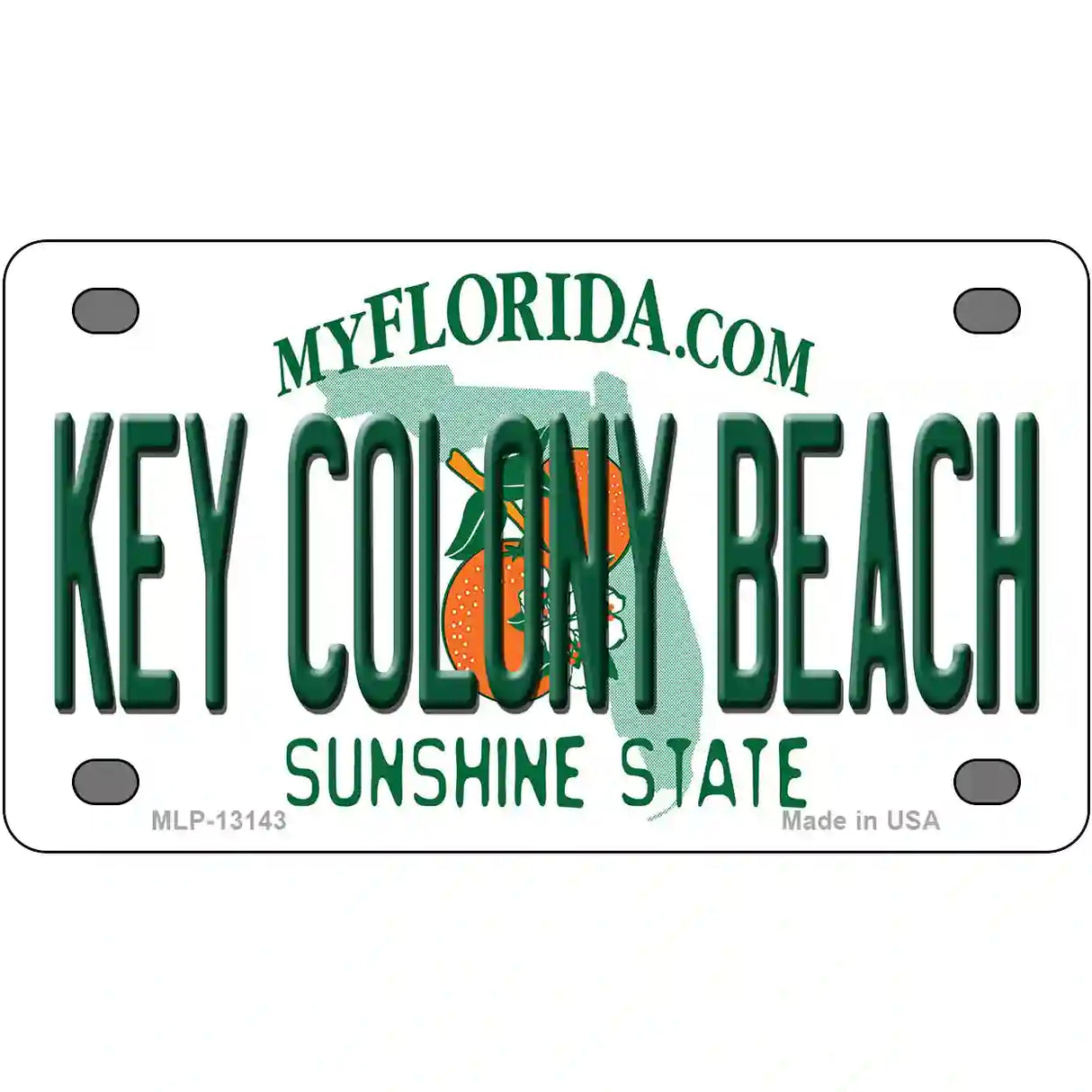 Key Colony Beach Florida Metal Novelty License Plate 4" x 2.2" (MLP)