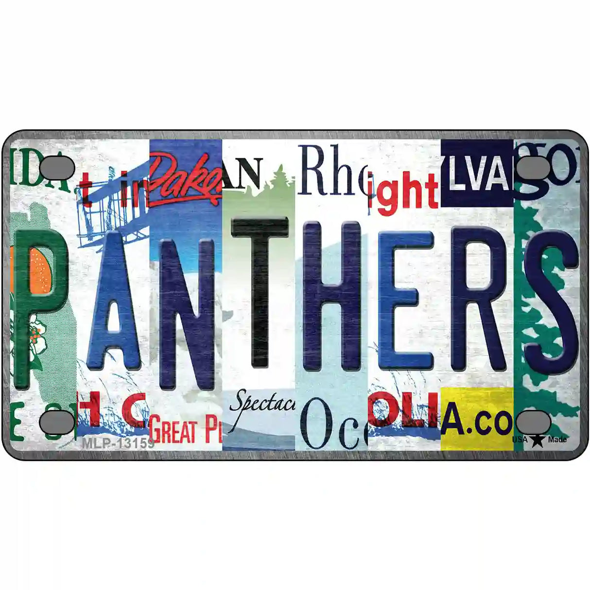 Panthers Strip Art Novelty Metal License Plate Tag 4" x 2.2" (MLP)