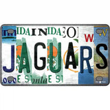 Jaguars Strip Art Novelty Metal License Plate Tag 4" x 2.2" (MLP)