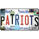 Patriots Strip Art Novelty Metal License Plate Tag 4" x 2.2" (MLP)