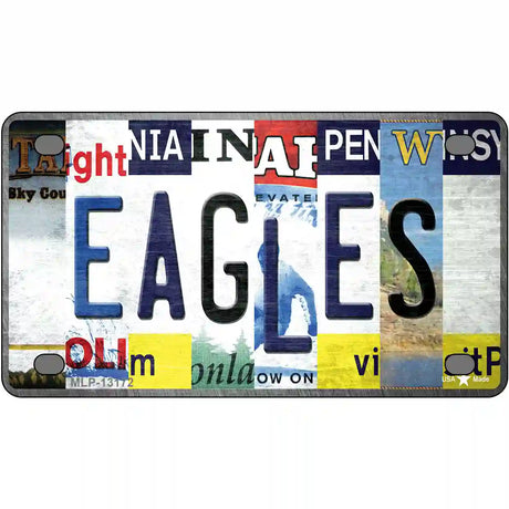 Eagles Strip Art Novelty Metal License Plate Tag 4" x 2.2" (MLP)