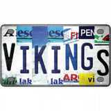 Vikings Strip Art Novelty Metal License Plate Tag 4" x 2.2" (MLP)